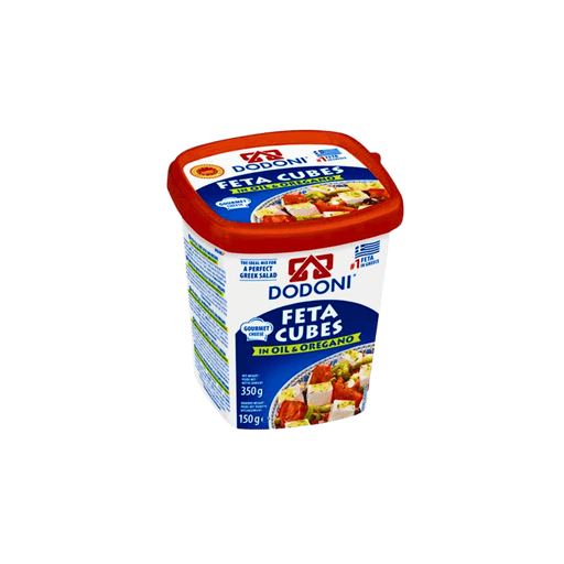 Dodoni Feta Cubes in Oil & Oregano 350g - PICKUP ONLY Cheese