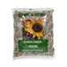 Bag of roasted salted sunflower seeds with a sunflower image on a white background