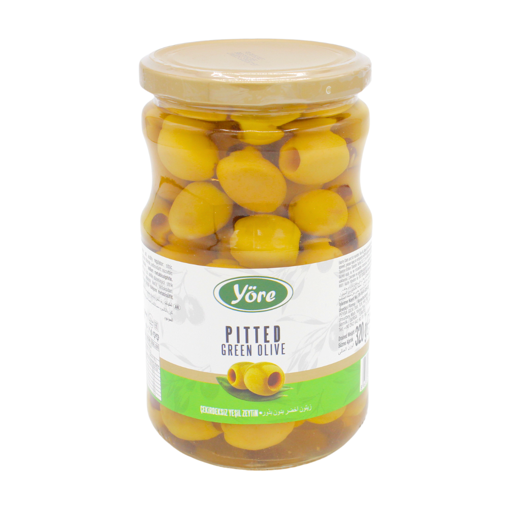 Yore Green Pitted Olives 690g — Basfoods