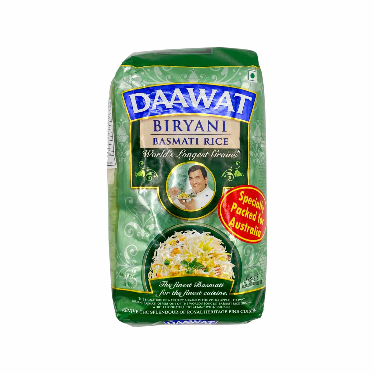 Daawat Biryani Basmati Rice 1kg — Basfoods