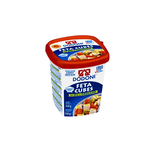 Dodoni Feta Cubes in Oil & Oregano 350g - PICKUP ONLY Cheese