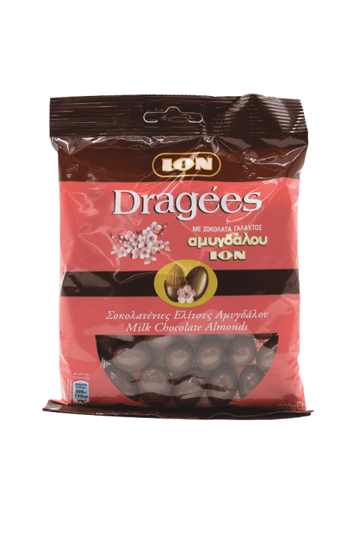 ION Dragees Assorted Choc/Almond 200g Chocolate