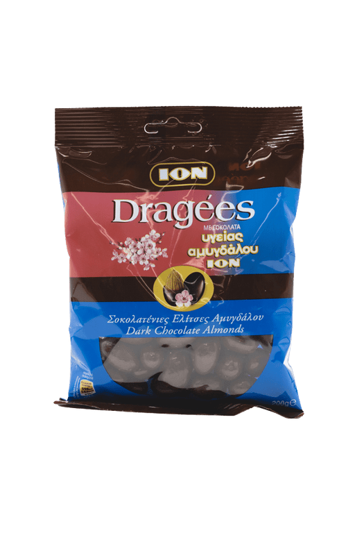 ION Dragees Dark Choc/almond 200g Chocolate