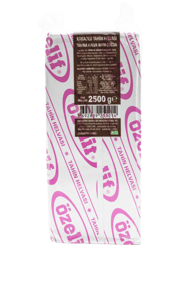 Ozelif Choc Halva Blocks 2.5kg — Basfoods