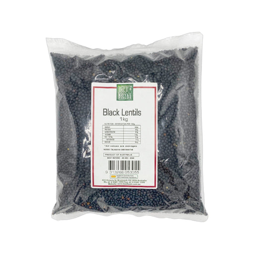 Royal Fields Lentils Black Aust. 1kg Legumes